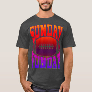 T-shirt Dimanche Funday Jour Vintage Fun Jour Sports Desig
