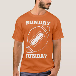 T-shirt Dimanche Funday Jour Vintage Fun Jour Sports Desig