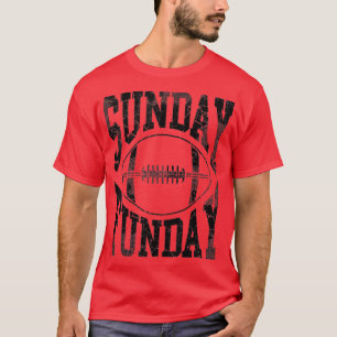 T-shirt Dimanche Funday Jour Vintage Fun Jour Sports Desig