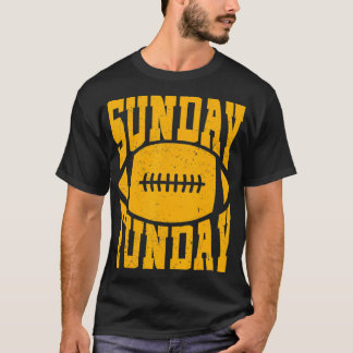 T-shirt Dimanche Funday Jour Vintage Fun Jour Sports Desig
