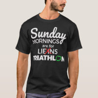 Dimanche matin sont pour Triathlon Drôle graphique