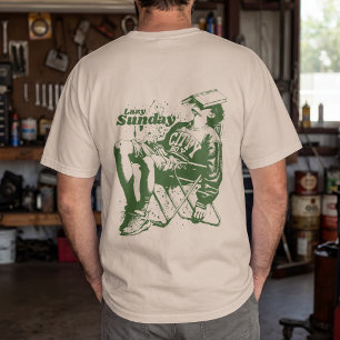 T-shirt Dimanche paresseux Relaxation Vintage