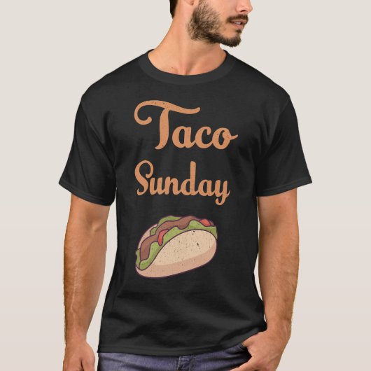T-shirt dimanche taco (Devant)