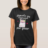 T-shirt Dimelo En Espanol Por Favoriser Llama Funny Espagn (Devant)