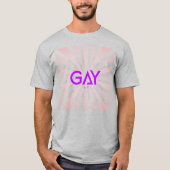 T-shirt Dimension Gay Pourpre (Devant)