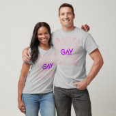 T-shirt Dimension Gay Pourpre (Unisexe)