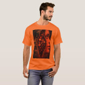 T-shirt Dimensions Fracturées – Double Visage Abstrait Sur (Devant entier)