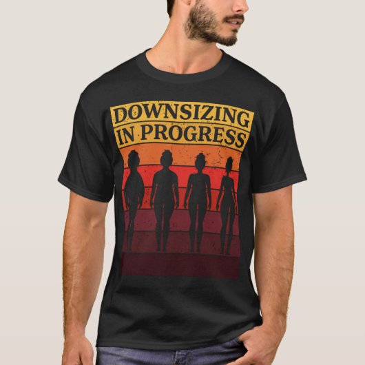 T-shirt Diminution En Cours - Exercice De Gym Perte De Poi (Devant)