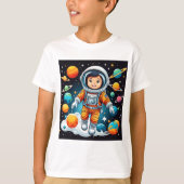 T-shirt d'impression d'astronaute (Devant)