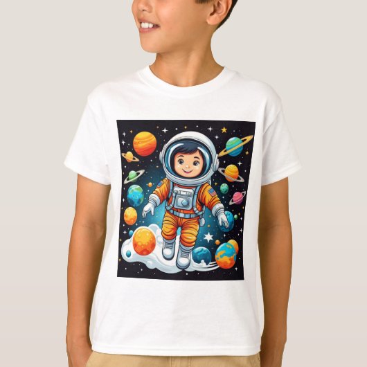 T-shirt d'impression d'astronaute (Devant)