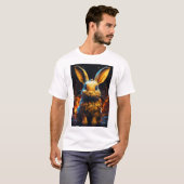 T-shirt d'impression lapin adorable. (Devant entier)