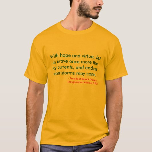 T-shirt d'inauguration d'Obama (Devant)