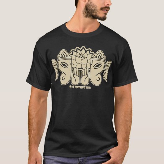 T-shirt d'incantation de Ganesh (Devant)
