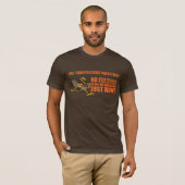 T-shirt dinde avec le texte de bloc, logo des textes (Devant entier)