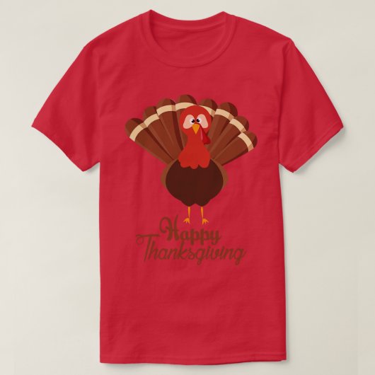 T-shirt dinde bon thanksgiving (Design devant)