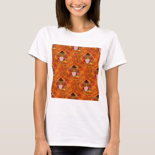 T-shirt dinde d'action de grâces (Devant)