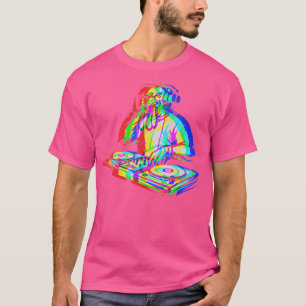 T-shirt Dinde de musique de maison Illusion optique Edm Th