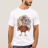 T-shirt Dinde de Thanksgiving (Devant)