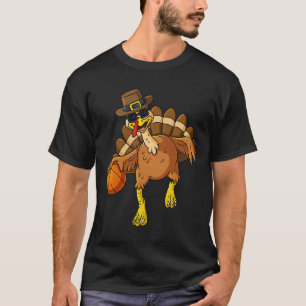 T-shirt Dinde de Thanksgiving Basketball Joueur Amusement