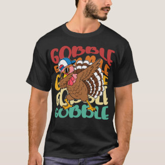 T-shirt Dinde de Thanksgiving Cool Dabbing