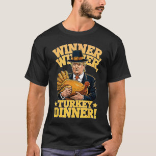 T-shirt Dinde de Thanksgiving gagnant gagnant Trump