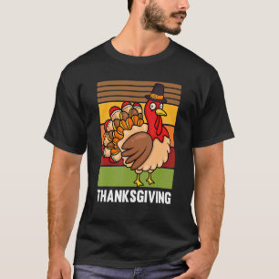 T-shirt Dinde de Thanksgiving Jour de la Ferme Animal Auto