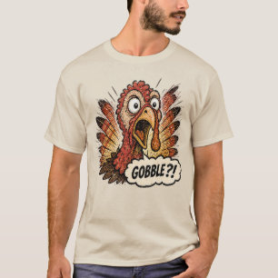 T-shirt Dinde de Thanksgiving paniquée ! Design
