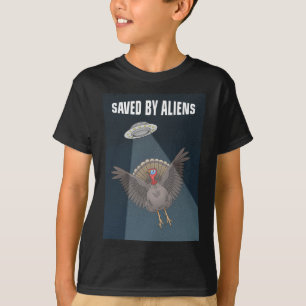T-shirt Dinde de Thanksgiving sauvée par des extraterrestr