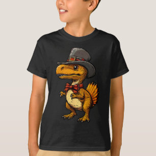 T-shirt Dinde drôle de dinosaure de Thanksgiving de Turkey