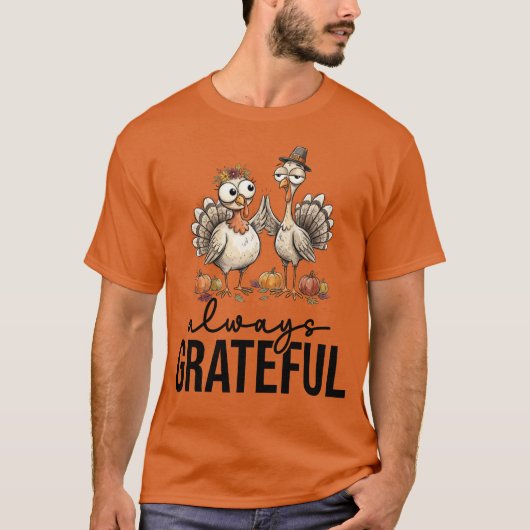 T-shirt Dinde pour l'Action de grâce (Devant)