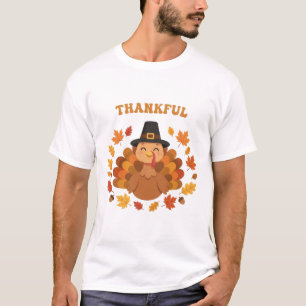 T-shirt Dinde reconnaissante d'automne Art de Thanksgiving