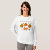 T-shirt Dindes de bon thanksgiving (Devant entier)