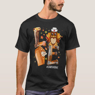 T-shirt Dindeur de Vie de Pèlerin de Citrouille de Dinde d