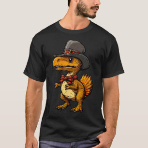 T-shirt Dindeur drôle de dinosaure de Thanksgiving Turkeys