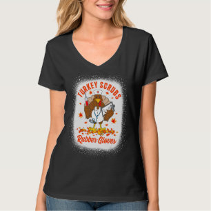 T-shirt Dindon Frotte Gants de Caoutchouc Dindon de Thank
