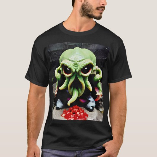 T-shirt Dîner avec Cthulhu (Devant)