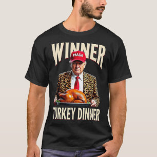 T-shirt Dîner de dinde gagnant gagnant Funny Trump