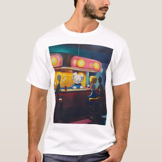 T-shirt diner de kaws (Devant)