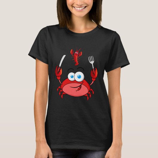T-shirt dîner de langouste de crabe (Devant)