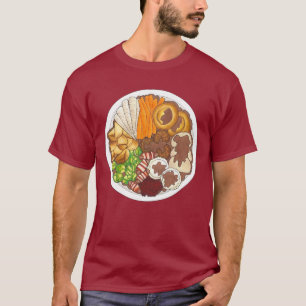 T-shirt Dîner de Noël britannique fête de la Turquie