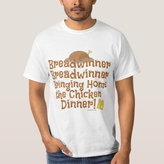 T-shirt Dîner de poulet avec le grand vainqueur Dîner Dess (Devant)