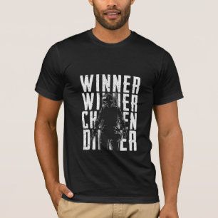T-shirt Dîner de poulet gagnant – Création de victoire drô