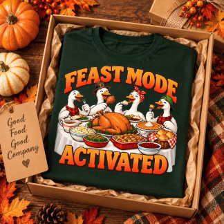 T-shirt Dîner de Thanksgiving en mode Festin drôle de dind