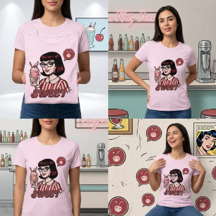 T-shirt Diner Milkshake Art Pop Rétro