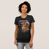 T-shirt Dîner raté Femmes Bella+Canvas ajustement slim fon (Devant entier)