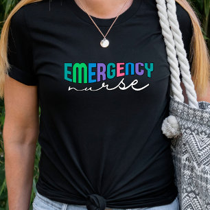 T-Shirt d'infirmière d'urgence rétro