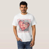 T-shirt d'infirmières sur mesure Red Heart Critica (Devant entier)