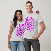 T-shirt Dingbat Abstrait - Magenta (Unisexe)