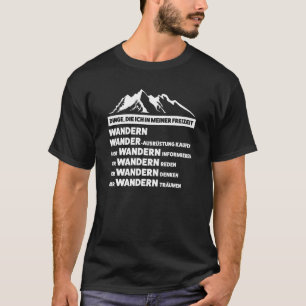 T-shirt dinge die ich in meiner freizeit wandererander