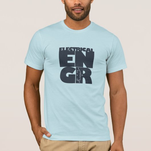 T-shirt d'ingénieur électrique (Devant)